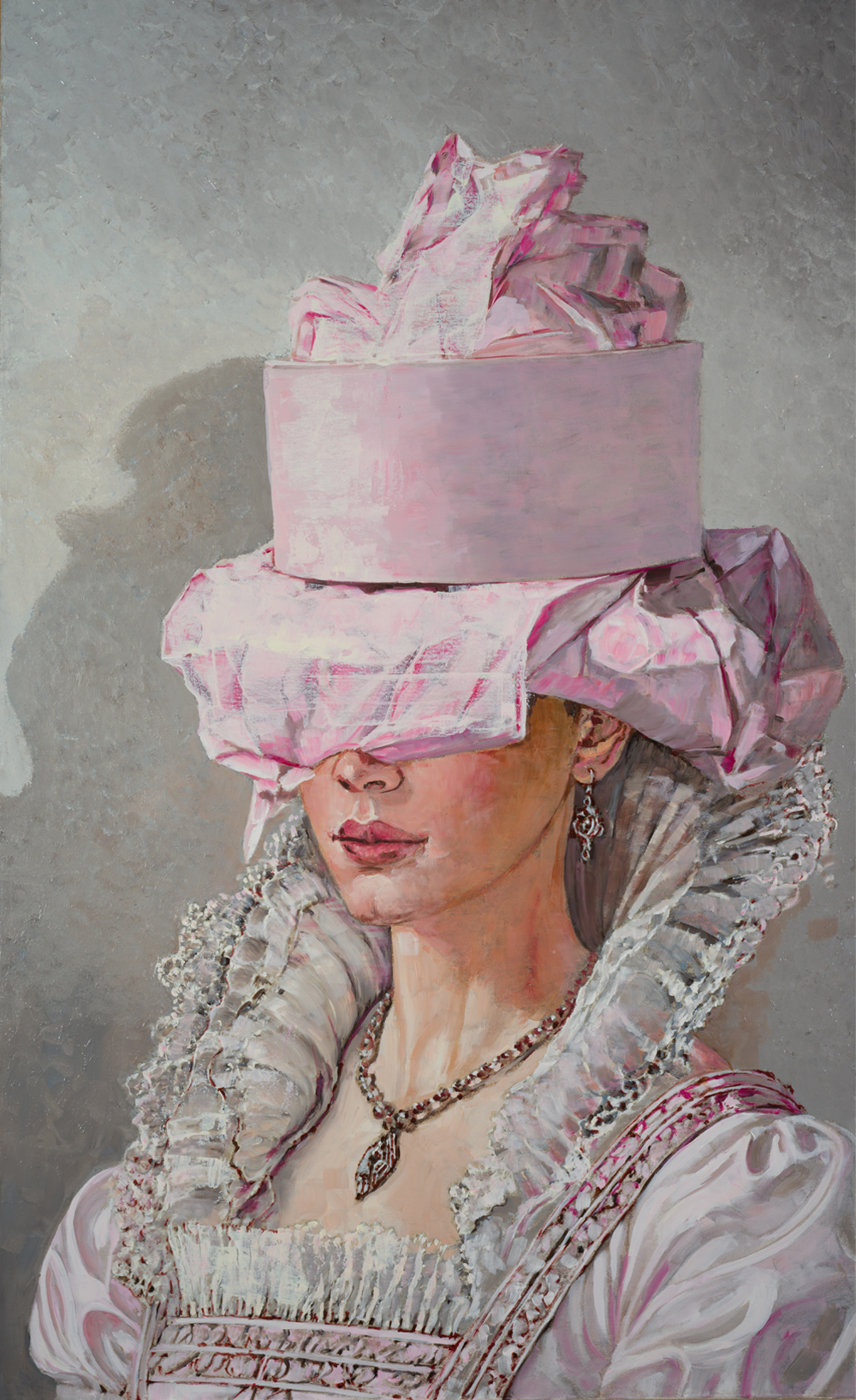 Courtesan in Pink 36x22 SOLD