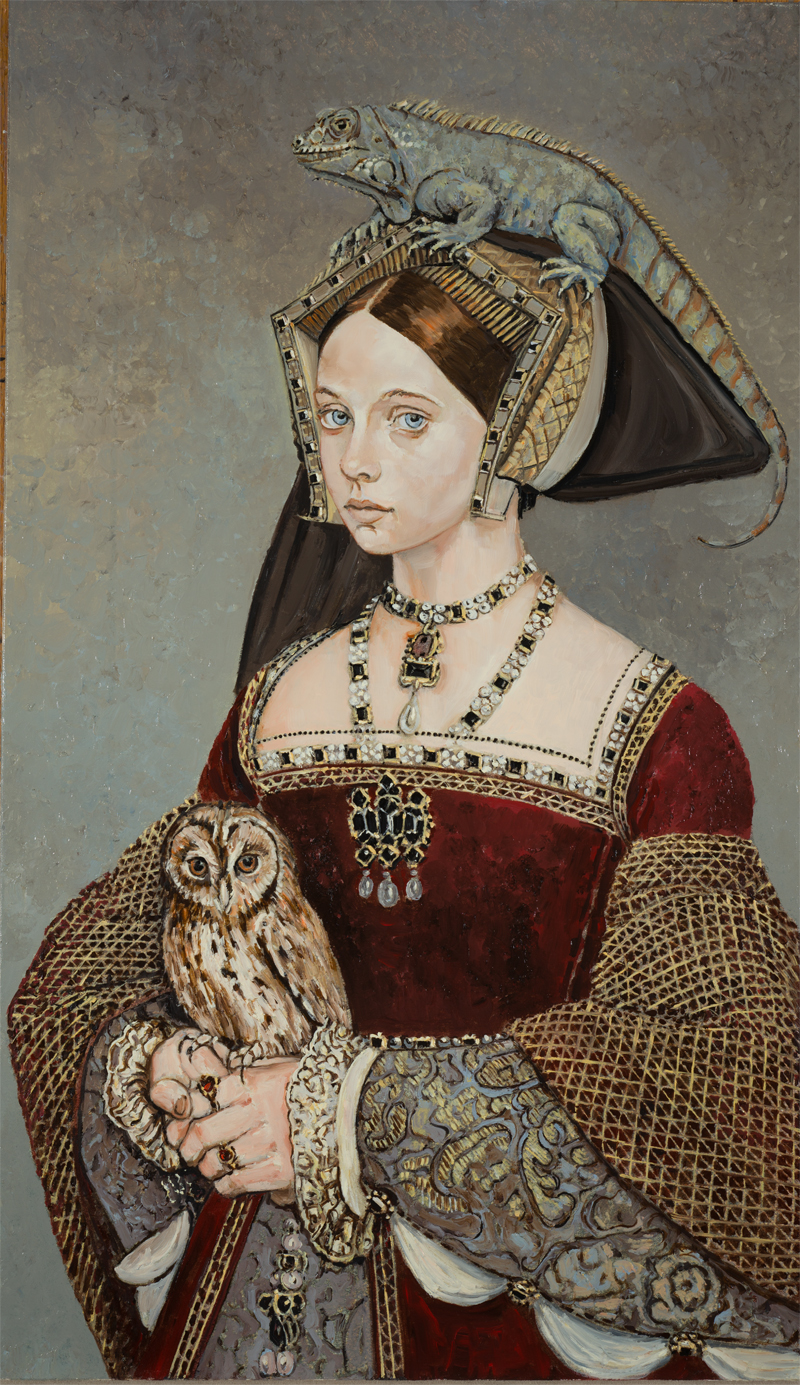 Iguana Owl 38x22 at Sareen Hathaway Gallery