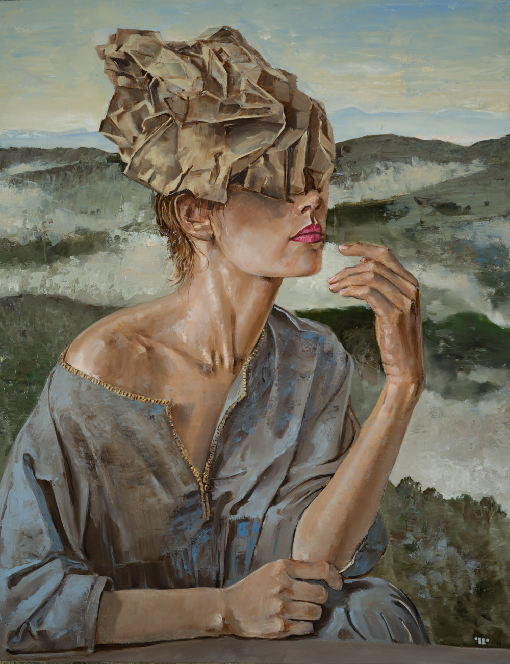 Spirit of the Montain II oil on canvas, 36x28 at Fischer Galleries