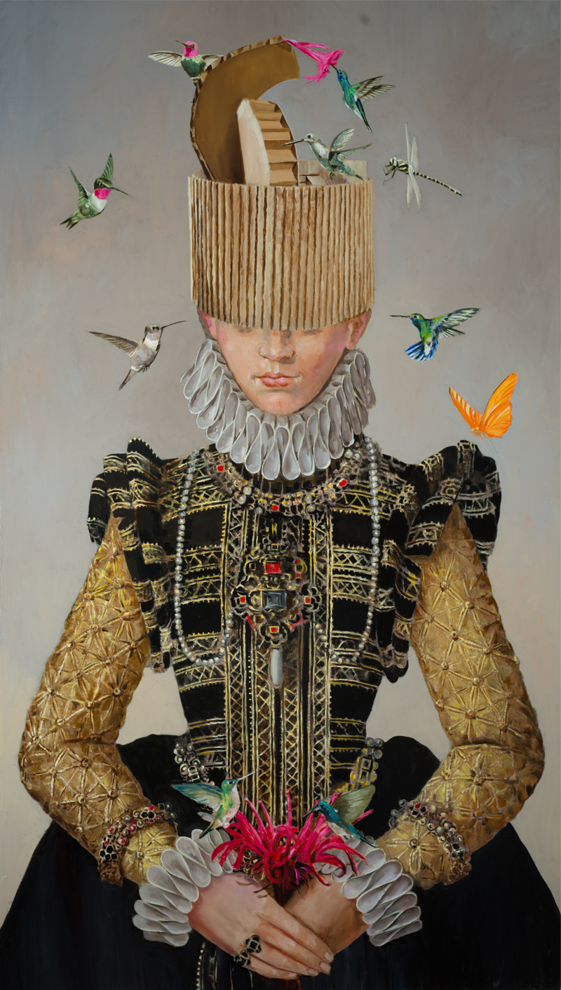 The Bird Catcher II, oil on canvas, 64x36 SOLD