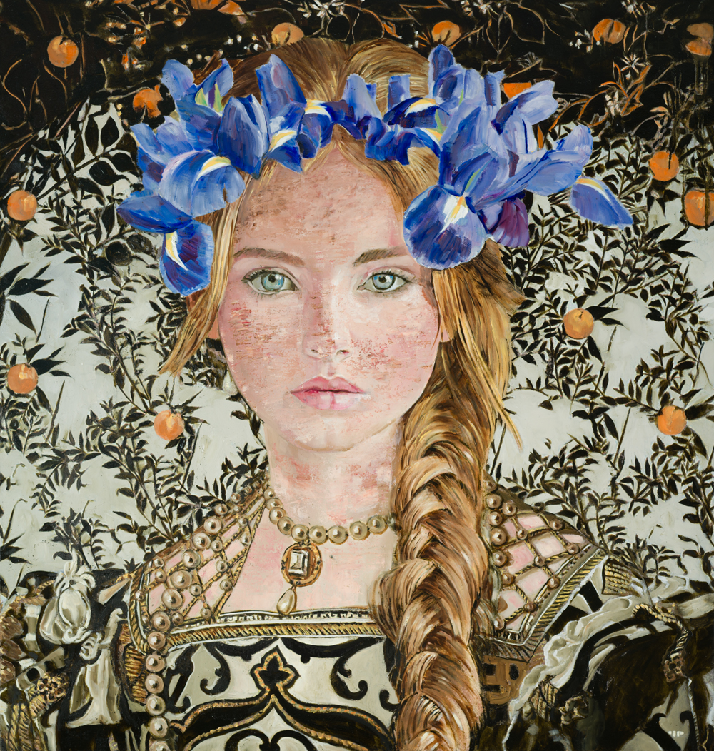 La primavera IV, oil on canvas, 40x38 inch, at Fischer Galleries