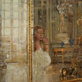 Galerie des Glaces, oil on canvas, 61x91.5cm, private collection