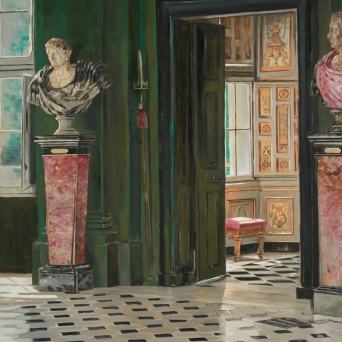 Grand Salon, oil on canvas, 54x32 in, Sold at Gallery 71, NYC 