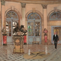 Grand Salon, oil on canvas, 56x96.5cm, private collection