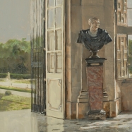 Grand Salon et Jardin, 54x20 in, SOLD at Pryor Fine art, W Palm Beach, FL