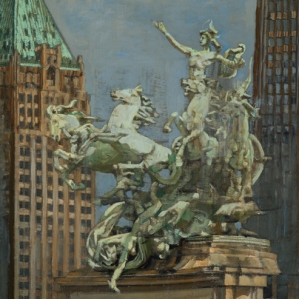 Le Char d'Apollon, oil on linen, 61x38 cm (private collection)