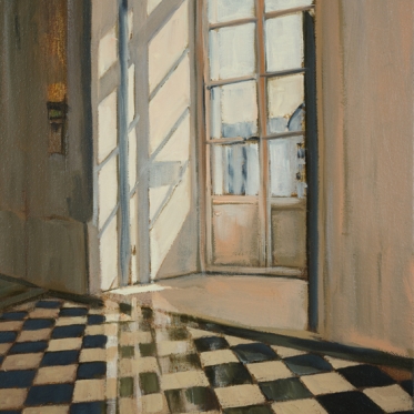 Louvre Colonnade, oil on canvas, 41x30.5cm, private collection