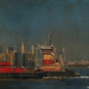 Manhattan Sud, oil on linen, 50x150 cm (private collection)