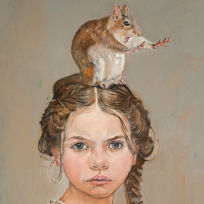 Not A Good Time, oil & copper on canvas, 38x24 in, SOLD at Pryor Fine art, Atlanta, GA