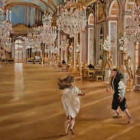 Un Matin a Versailles, oil on canvas, 101.5x96.5cm, private collection