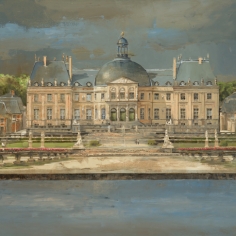 Vaux le Vicomte, oil on canvas, 36x72 in, SOLD at Craighead Green, Dallas, TX